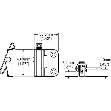 Strybuc Double Hung Vent Lock White 50-1359MBW